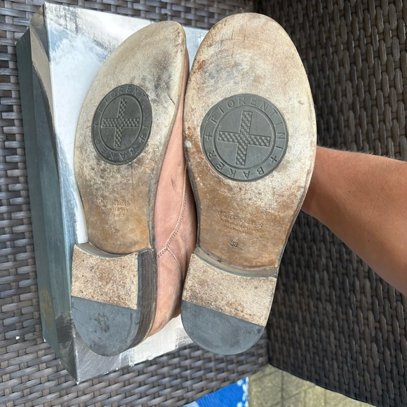 Fiorentini + Baker Nubuck Leather Pink Oxford Shoes - Picture 6 of 8